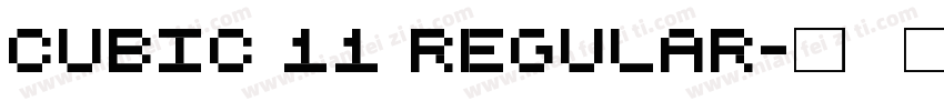 cubic 11 regular字体转换